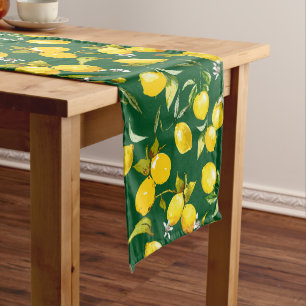 Chemin De Table Moyen citrons d'aquarelle 9