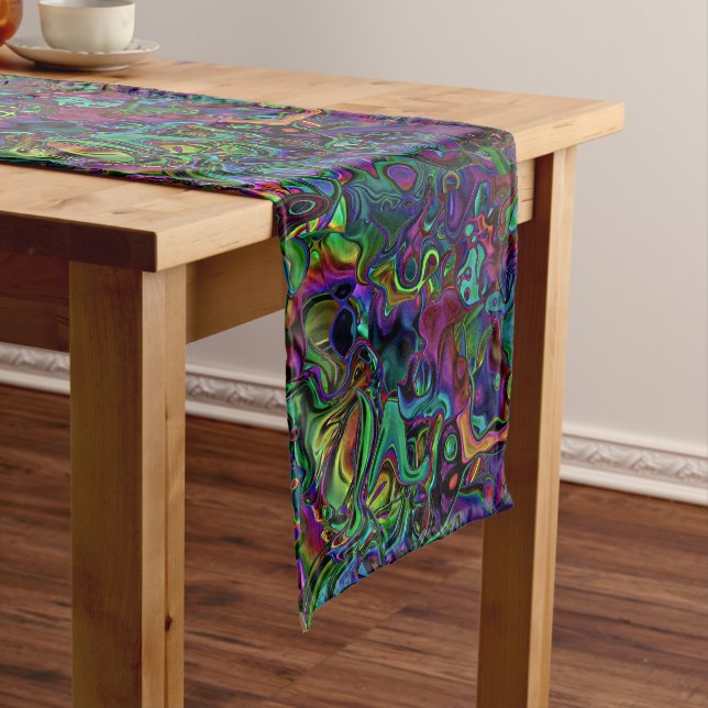 Chemin De Table Moyen Couleur du cerveau Courte Table Runner (In Situ)