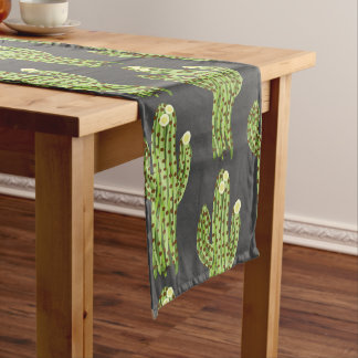 Chemin De Table Moyen Coureur de floraison de Tableau de cactus de