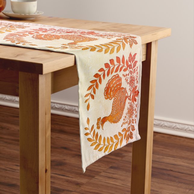 Chemin De Table Moyen Coureur de table bon thanksgiving Turquie (In Situ)