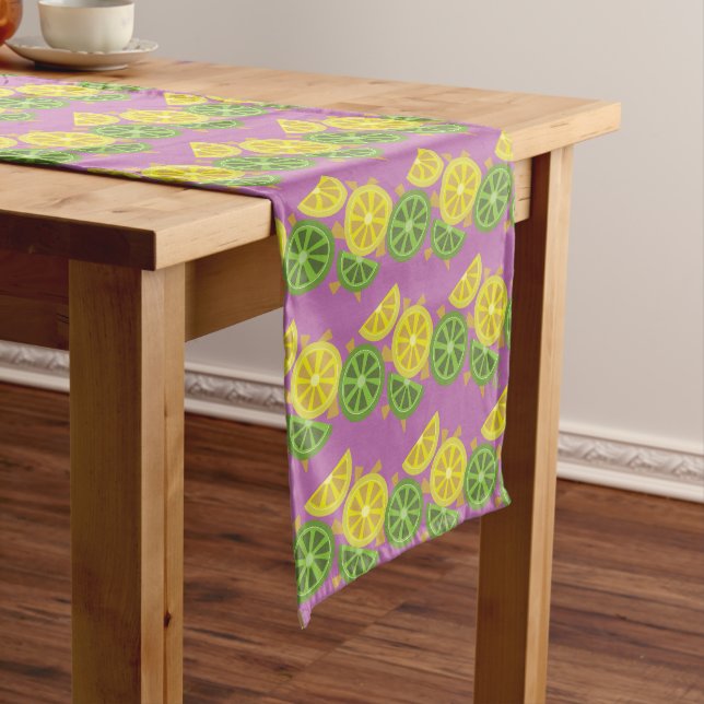 Chemin De Table Moyen Coureur de table Citrus Lilac été (In Situ)