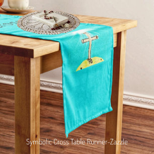 Chemin De Table Moyen Croix symbolique