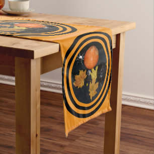 Chemin De Table Moyen Décoration Citrouille d'Halloween