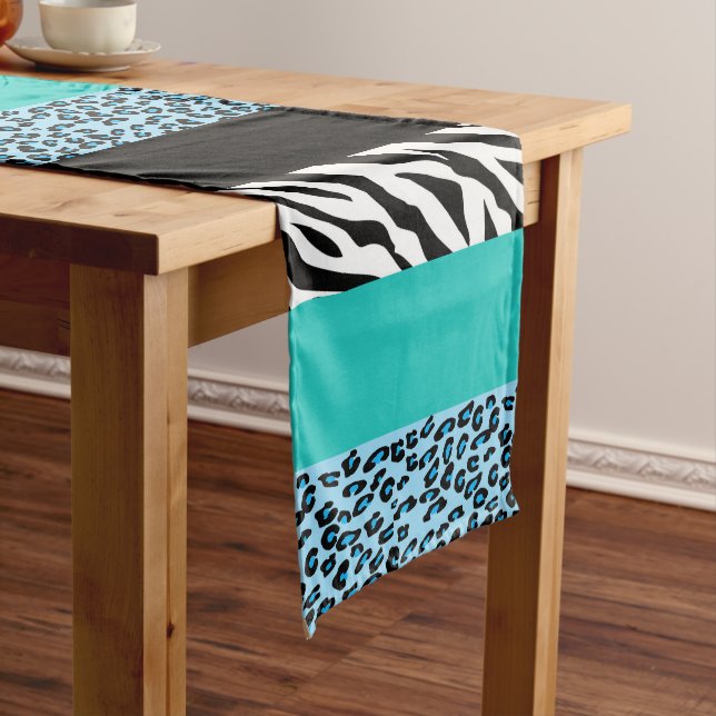 Chemin De Table Moyen Empreinte de léopard, Zebra Print, Poster de anima (In Situ)