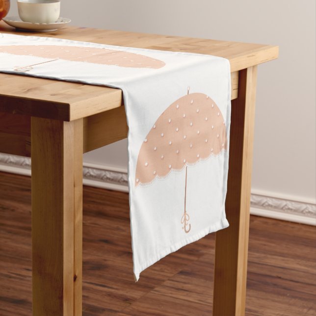 Chemin De Table Moyen Fille Baby shower court coureur (In Situ)
