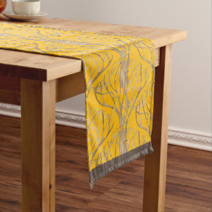 Chemin De Table Moyen Fin d'automne sur un coureur de table