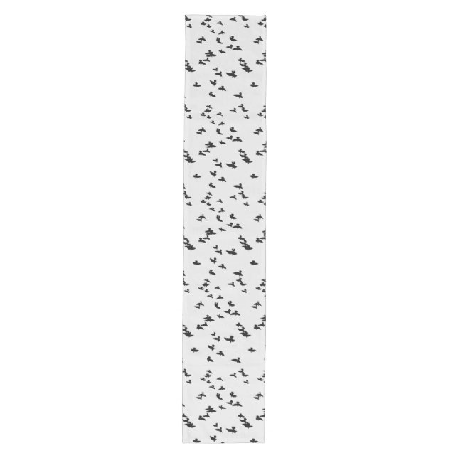 Chemin De Table Moyen Flying Black Birds Gothique (Devant)
