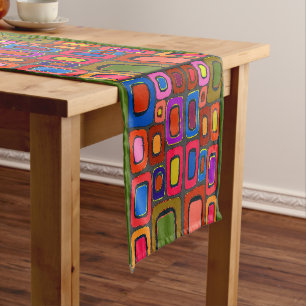 Chemin De Table Moyen Formes Abstraites, style Matisse, ajouter du texte