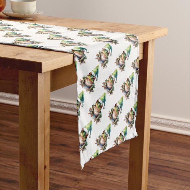Chemin De Table Moyen Frog de Noël (In Situ)