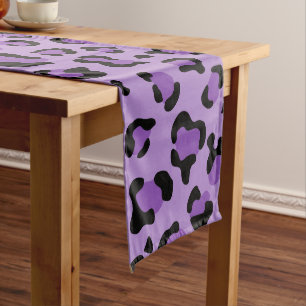 Chemin De Table Moyen Leopard Print, Léopard Spots, Purple Leopard