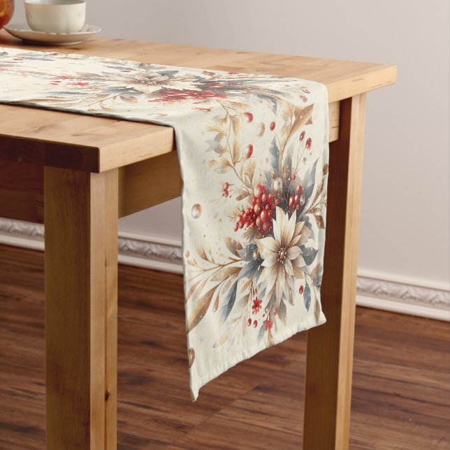 Chemin De Table Moyen Modern Holiday Flowers Table Runner (In Situ)