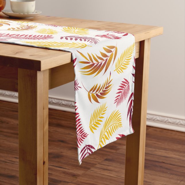 Chemin De Table Moyen Motif Feuille tropical 20 (In Situ)