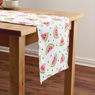 Chemin De Table Moyen Pastèque rose, Graines de pastèque, Motif d'été