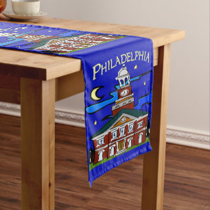 Chemin De Table Moyen Philadelphie Abstraite, Couverture de table,