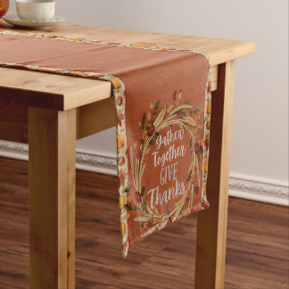 Chemin De Table Moyen Rassembler Thanksgiving Table Runner