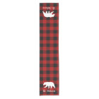 Red Buffalo Plaid & Bear | Nom personnel Cadeau