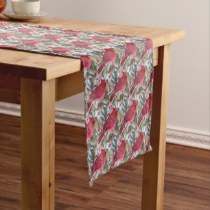 Chemin De Table Moyen Red Cardinal Bird Medium Table Runner