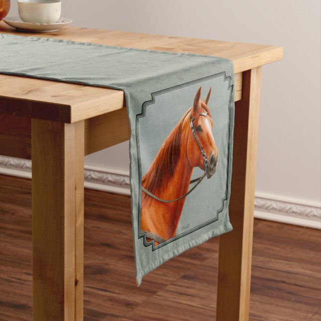 Chemin De Table Moyen Red Dun Chestnut (In Situ)