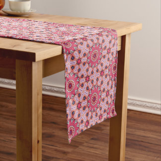 Chemin De Table Moyen Rose Petal Tile Pattern