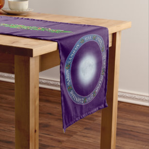 Chemin De Table Moyen Roue d'hiver du tissu d'autel d'année