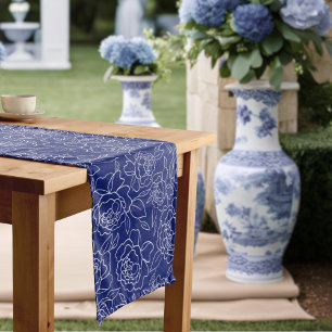 Chemin De Table Moyen Something Blue Before I Do Floral Bridal Shower
