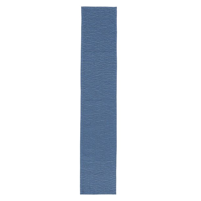 Chemin De Table Moyen Texture magnifique de cuir de bleu marine (Devant)