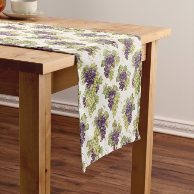Chemin De Table Moyen Vineyard Grapes Table Runner – Wine Entertaining (In Situ)