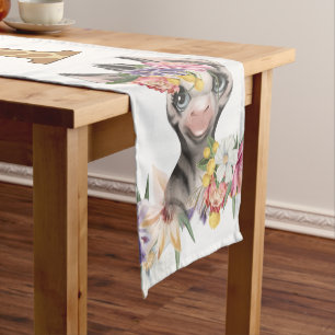 Chemin De Table Moyen Wild one mignon safari girafe zèbre 1er anniversai