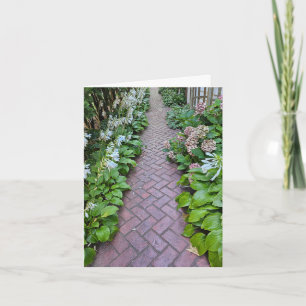 Chemin du jardin et Hosta