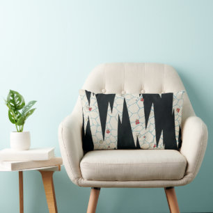 Chemin Floral Lumbar Coussin Watanabe Seitei Art
