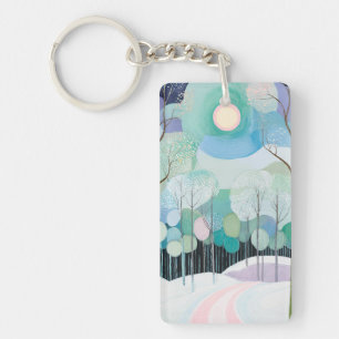 Chemin sous la lune pastel