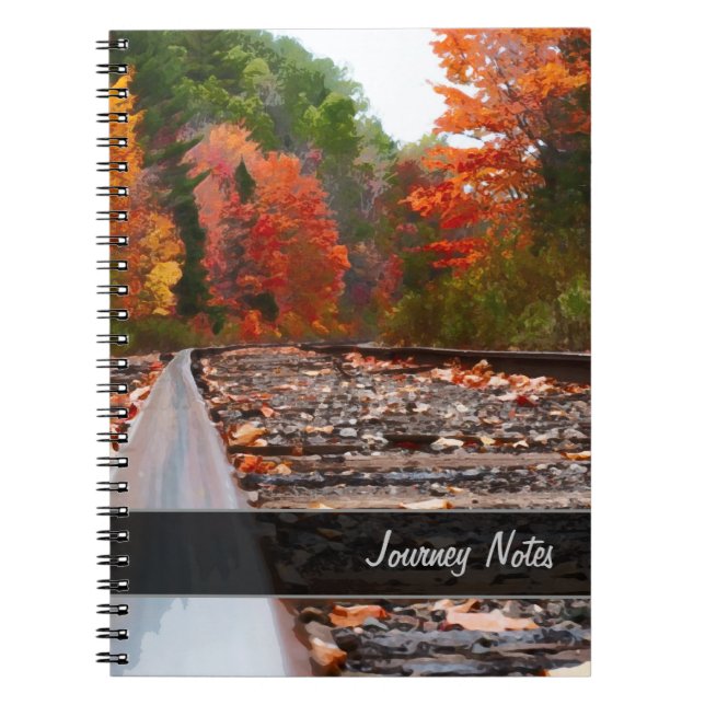 Chemins de fer en automne Journal de voyage person (Devant)