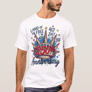 Chemise 250e Anniversaire pour Tshirt 4 Juillet