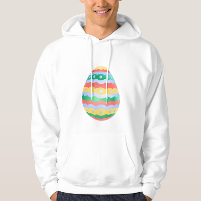 Chemise à capuchon Oeuf de Pâques Festif Sweat - s (Devant)