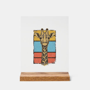 Chemise à rayures rétro girafe gravée vintage