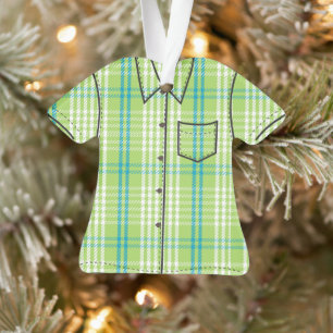 Chemise Aloha Plaid Palaka - Vert Lime