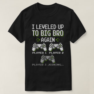 Chemise Big Bro Level Up - T-shirt de révélation d