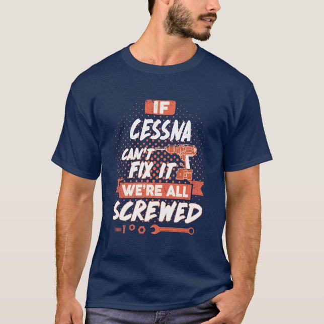 Chemise CESSNA, T-shirt CESSNA pour hommes femmes (Devant)
