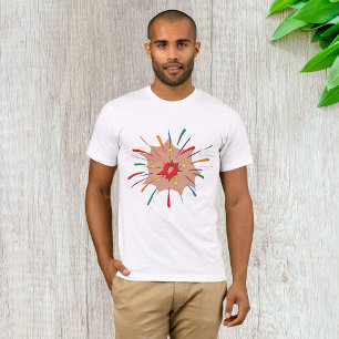 Chemise couleur feux d'artifice Hommes T-shirt
