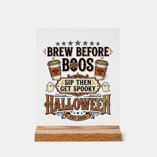 Chemise de café Halloween Brassez avant les fantôm