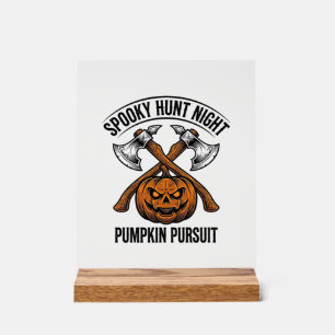 Chemise de chasse Halloween avec haches de citroui