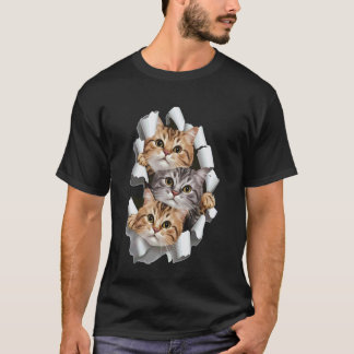 Chemise de chat, T-shirt de chat, Chemise de chat
