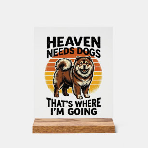 Chemise de chien Chow Chow Heaven Hommage Vintage