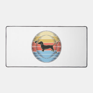 Chemise de chien de coucher de soleil rétro teckel