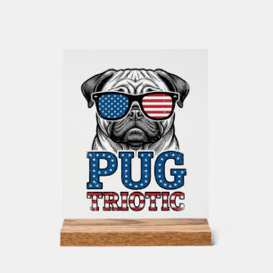 Chemise de conception de gravure vintage pug patri