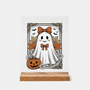 Chemise de fantôme Halloween mignonne gravure vint
