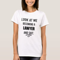 Chemise de fin d'études de droit T-Shirt d'avocat