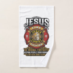 Chemise de foi chrétienne vintage Jésus pompier
