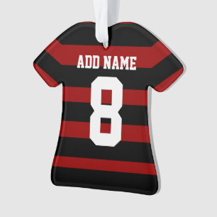 Chemise de football personnalisée Boules rouges No