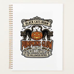 Chemise de garde de sécurité Halloween avec chats 